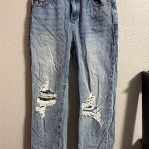 Casual Light Blue Boyfriend Jeans